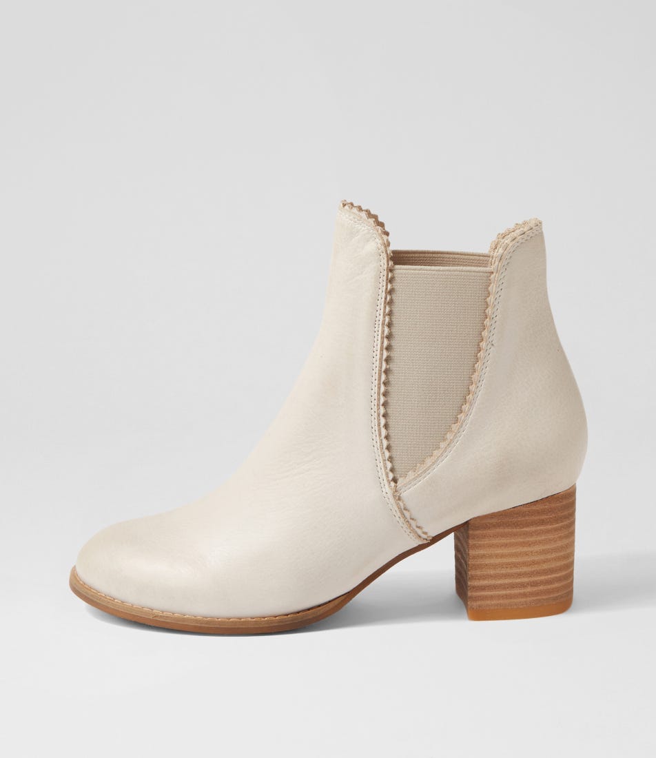 Sadore Almond Leather Chelsea Boots by Django & Juliette