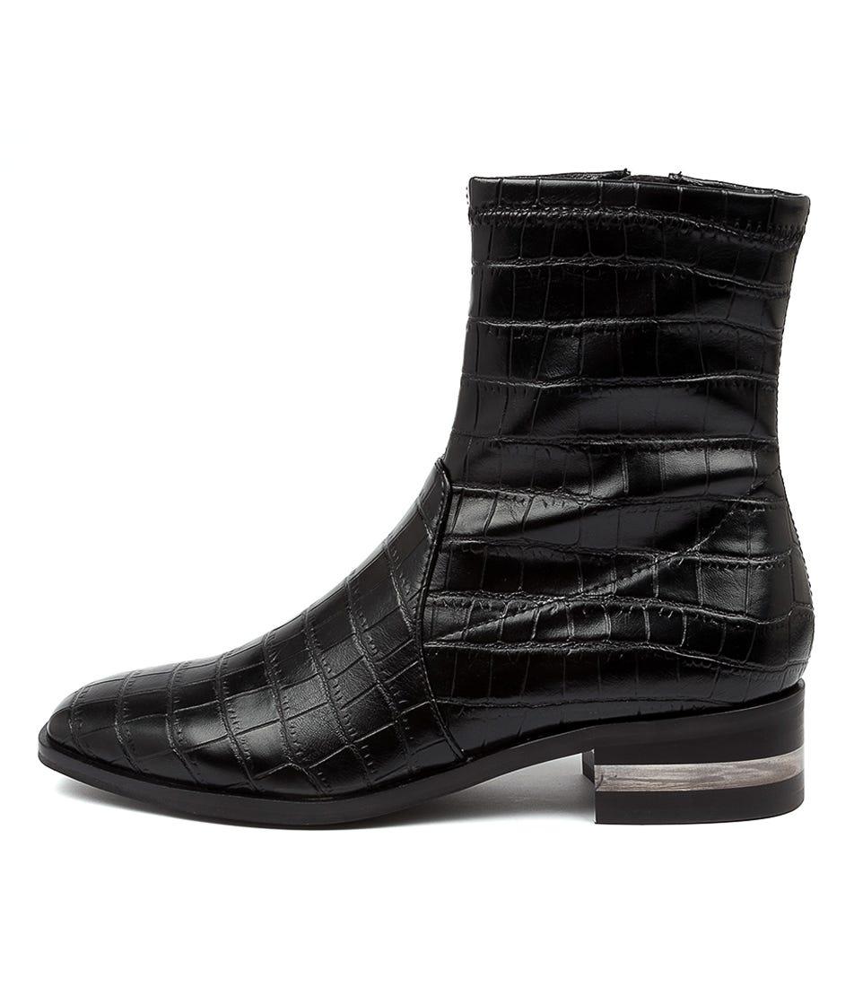 Fuller Dj Black Stretch Croc by Django & Juliette | Shop Online at Mollini