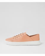 Oskher Dark Nude Leather Sneakers