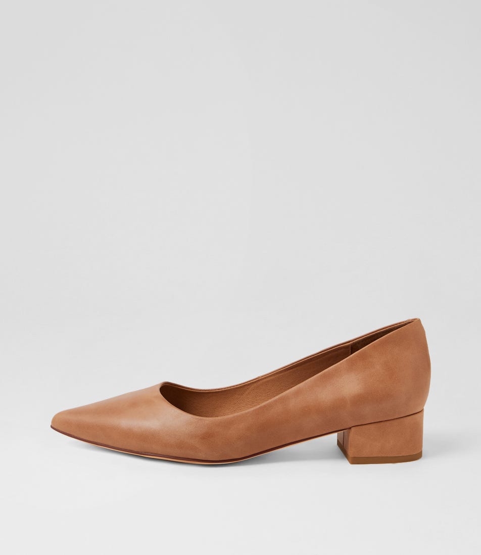 Thego Tan Leather Heels
