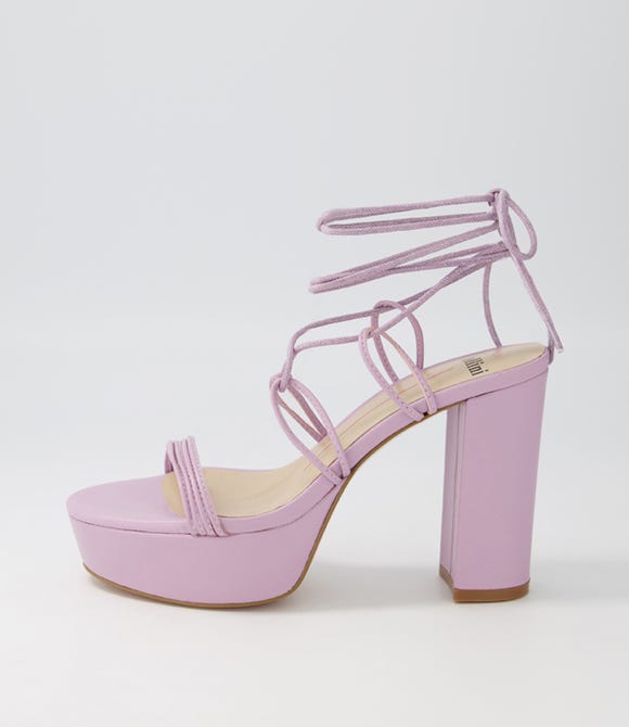 Allieo Lilac Leather Sandals