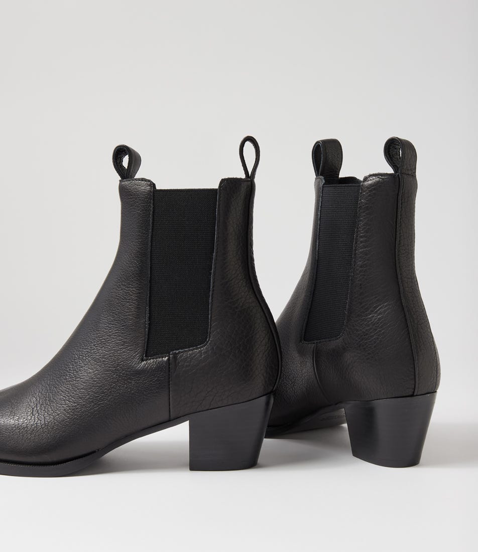 驚きの価格 Jeyd Black Leather Ankle Boots by Mollini | Shop Online at 靴