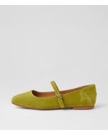 Tokena Matcha Suede Mary Janes