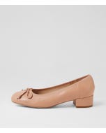 Jave Dark Nude Leather Heels