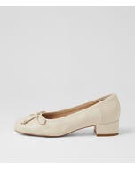 Jave Cream Leather Heels