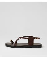 Jayna Choc Suede Thongs