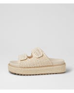 Boneeta Cream Woven Sandals