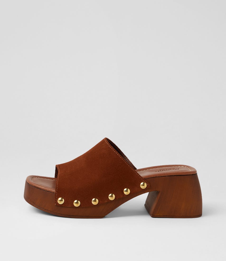 Harlinn Brown Suede Sandals