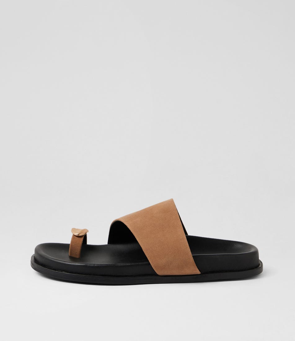 Blize Taupe Suede Sandals