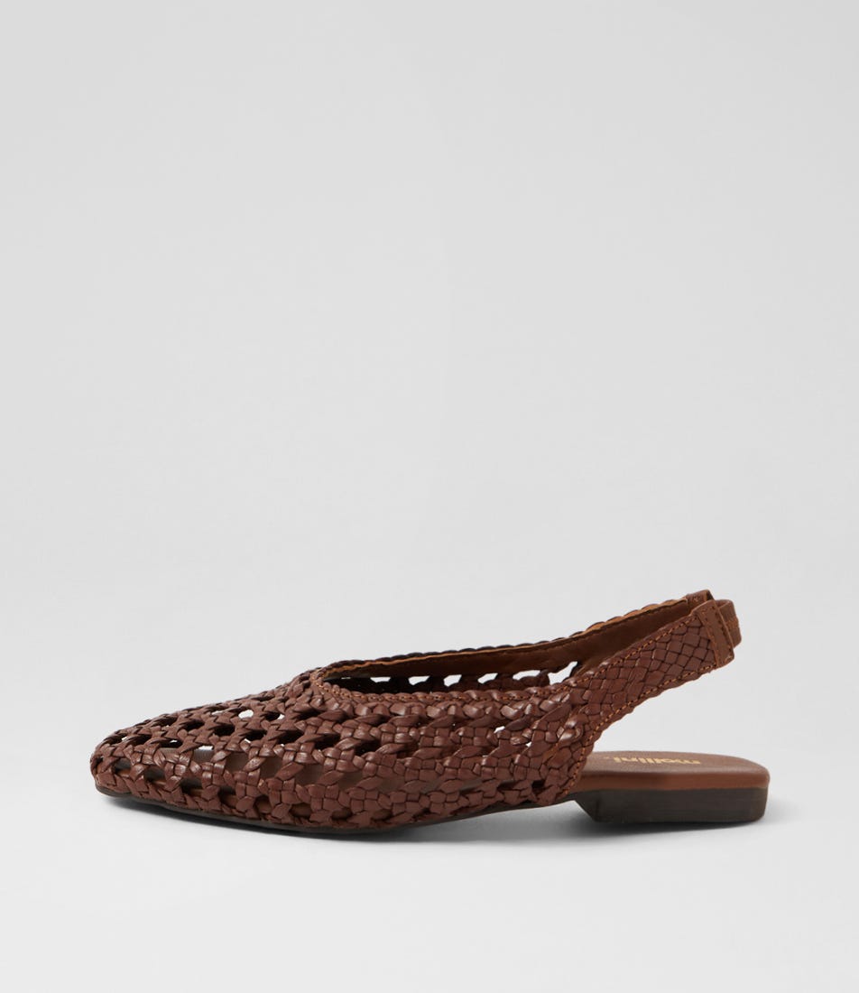 Dasere Choc Leather Flat Shoes