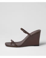 Acian Choc Leather Sandals