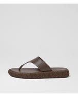 Atori Choc Leather Woven Thongs