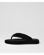 Ajami Black Velvet Thongs