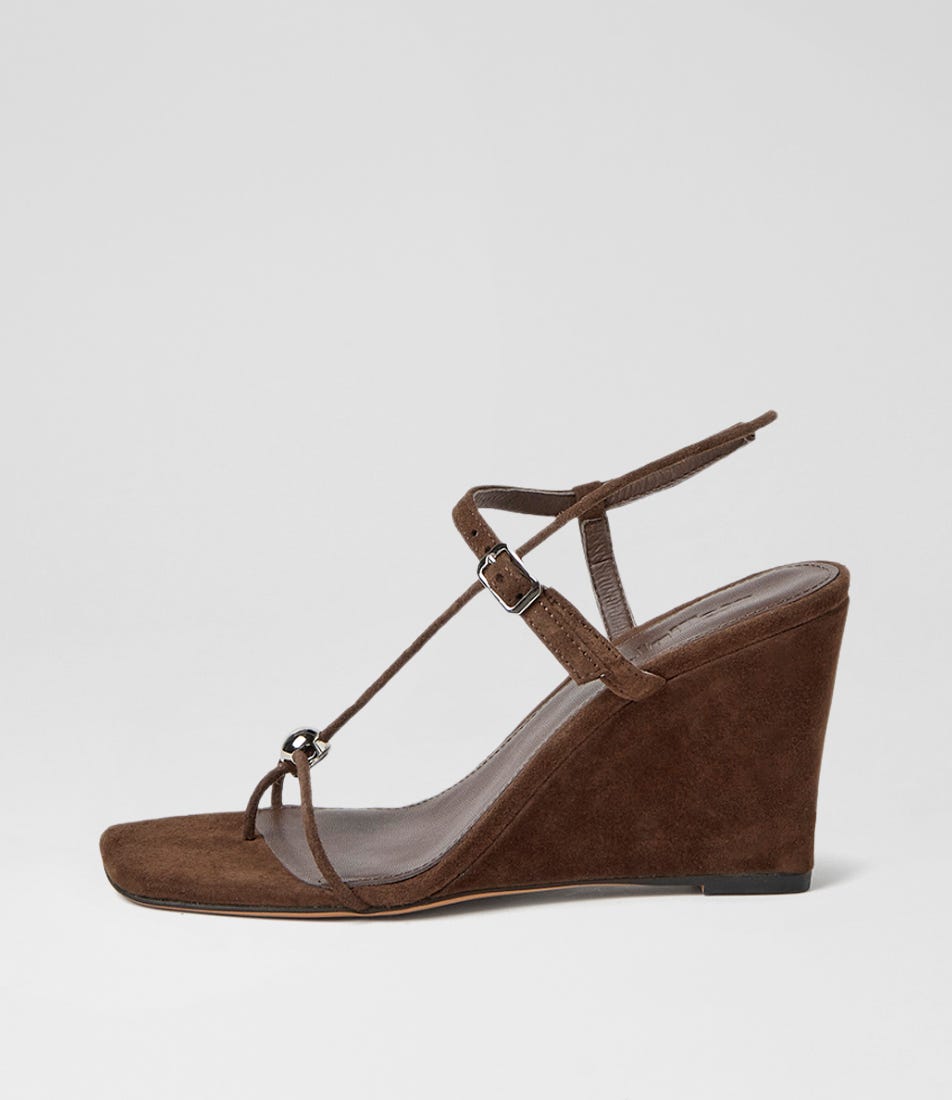 Agen Tiramisu Suede Sandals