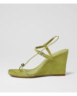 Agen Matcha Suede Sandals