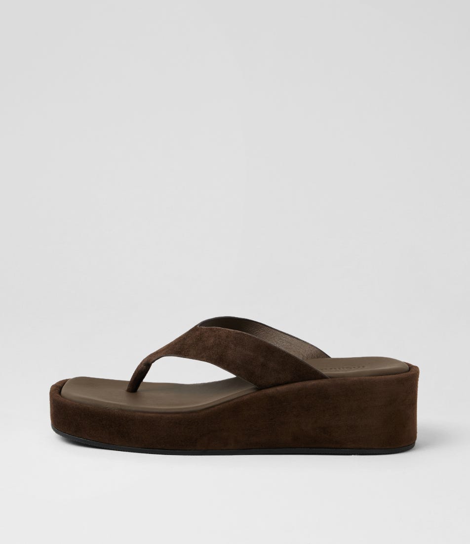 Coastin Choc Suede Wedges