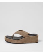 Coastin Taupe Suede Sandals