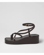 Cinsere Choc Leather Sandals