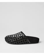 Donney Black Patent Leather Mules