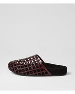 Donney Burgundy Patent Leather Mules