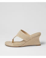 Fevi Nude Woven Sandals