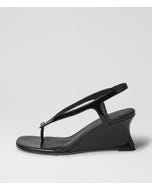 Feltit Black Patent Leather Sandals
