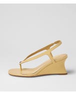 Feltit Faded Lemon Leather Sandals