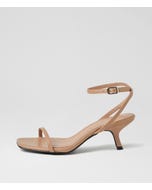 Hazeel Dark Nude Leather Sandals