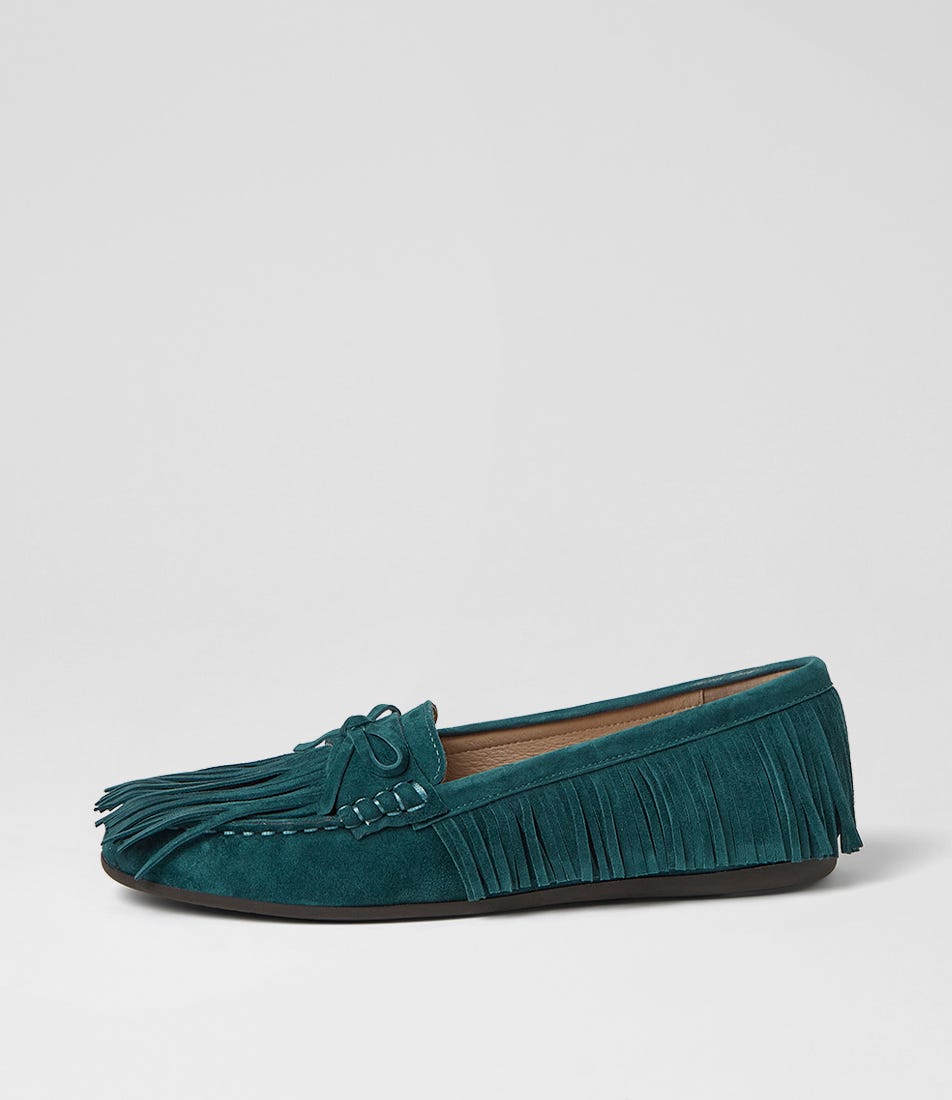 Jyrome Teal Suede Boat Shoes