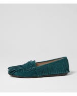 Jyrome Teal Suede Boat Shoes