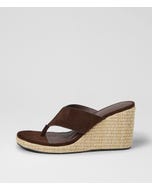Kontour Choc Natural Woven Suede Sandals