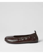 Linni Choc Crinkle Patent Ballet Flats
