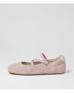 Letime Pale Pink Suede Ballet Flats