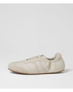 Loew Cream Suede Leather Sneakers