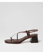 Marcello Choc Vintage Dark Brown Leather Sandals
