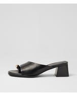 Mathila Black Vintage Leather Sandals