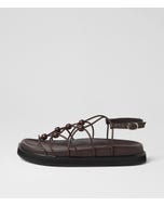 Menday Choc Leather Sandals