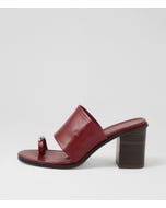 Nari Bordeaux Vintage Dark Brown Leather Sandals