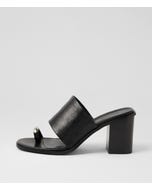 Nari Black Vintage Leather Sandals