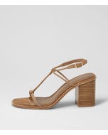 Neun Tan Natural Suede Sandals