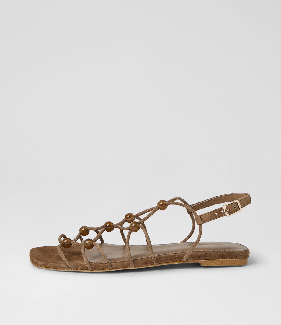 Rammi Coffee Suede Sandals