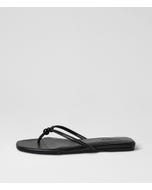 Rianni Black Leather Thongs
