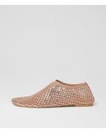 Reffie Nude Gem Mesh Slip Ons