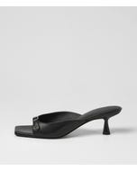 Tendeer Black Vintage Leather Sandals