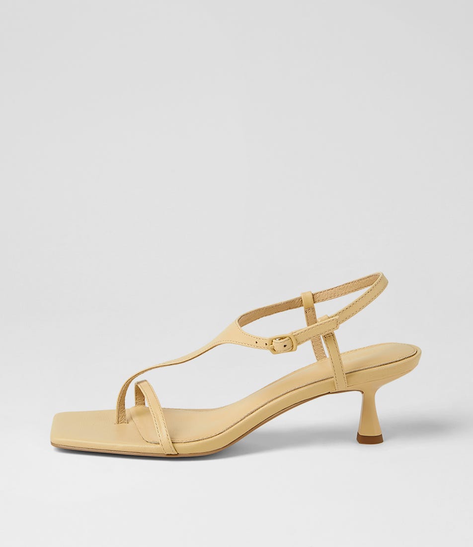 Thriver Lemon Leather Sandals