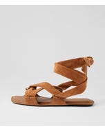 Manea Tan Suede Sandals