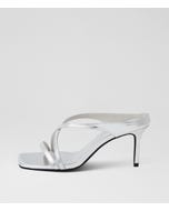 Passione Silver Foil Leather Sandals