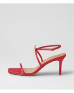 Piety Red Satin Sandals