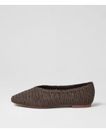Tarri Choc Woven Ballet Flats