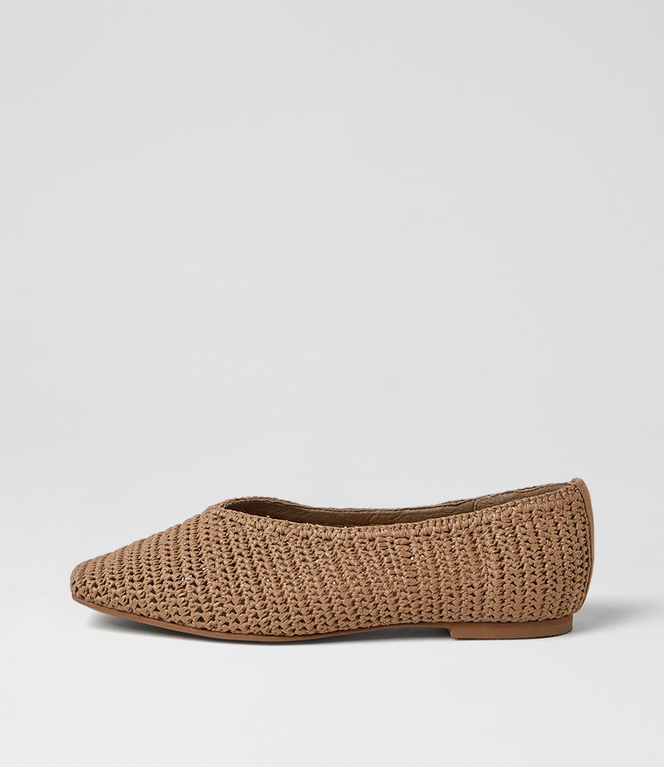 Tarri Tan Woven Ballet Flats